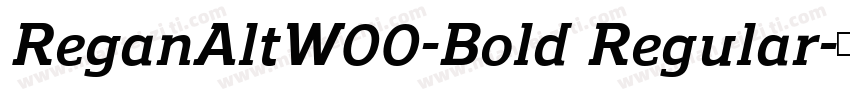 ReganAltW00-Bold Regular字体转换